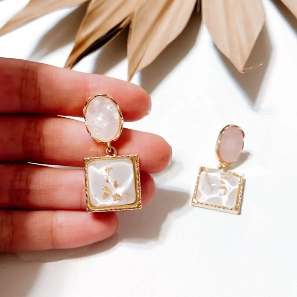 crystal drop earrings #1084